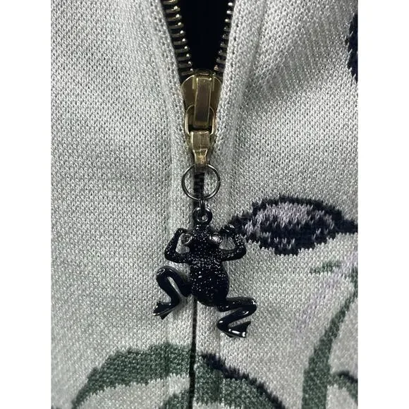 Vintage St John Sport Marie Gray Jacket Women’s S Full Zip Green USA - Picture 4 of 8